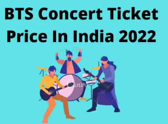 BTS Ticket Price India