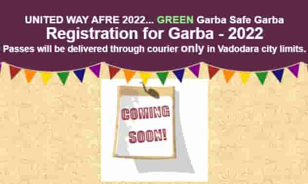 United Way of Baroda Garba Registration